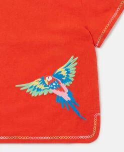 STELLA MCCARTNEY Parrot Embroidery Linen T-Shirt 9 STELLA MCCARTNEY Parrot Embroidery Linen T-Shirt -Stella Mccartney Store bddaeceea9573331081498fe5c275be63615fcdc K02047PK00136309 Y