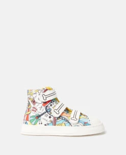 STELLA MCCARTNEY Funfair Print High-Top Trainers
