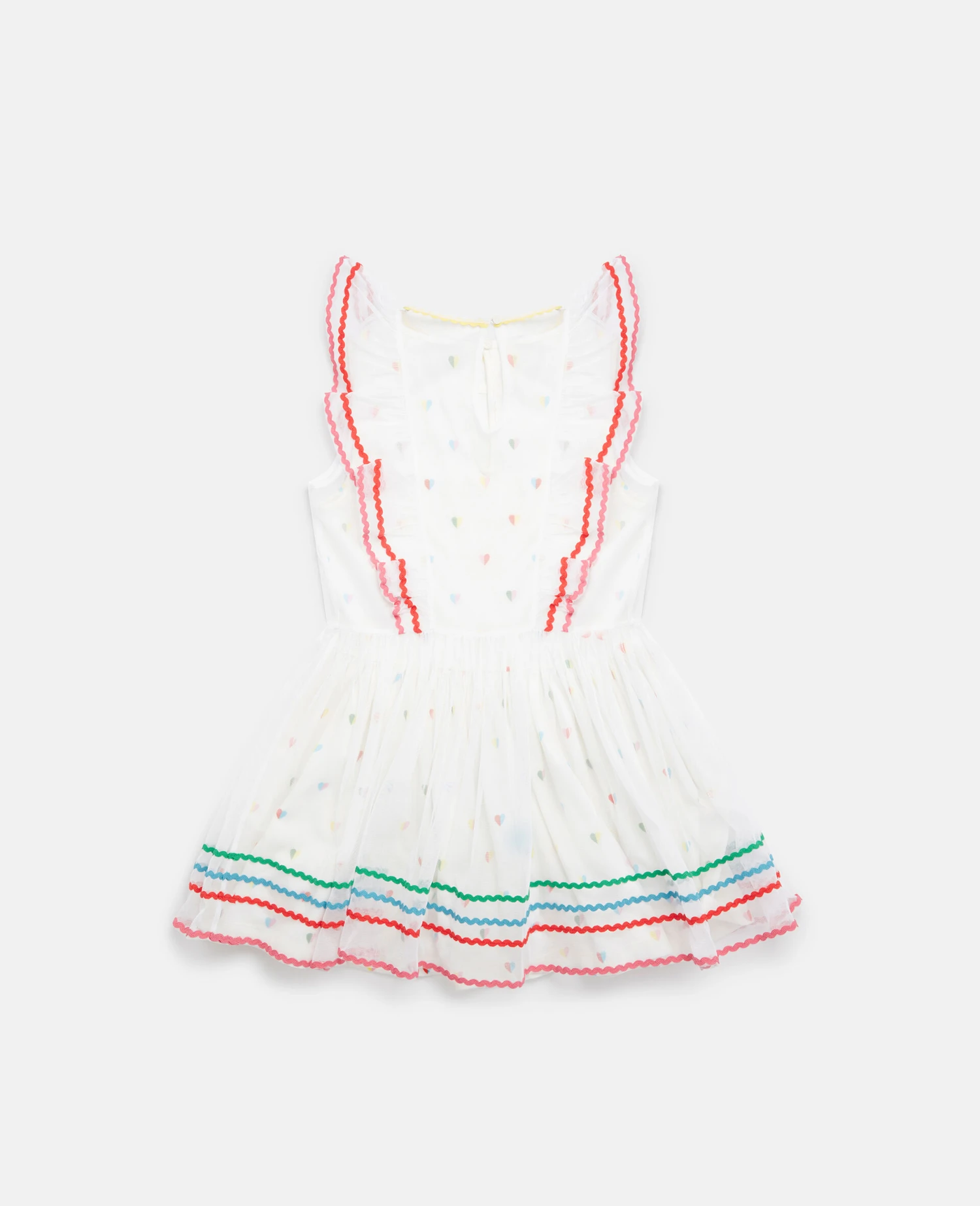 STELLA MCCARTNEY Heart Print Frill Trim Dress 5 STELLA MCCARTNEY Heart Print Frill Trim Dress - Image 3
