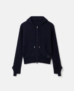 STELLA MCCARTNEY S-Wave Regenerated Cashmere Knitted Hoodie
