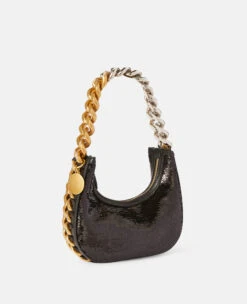 STELLA MCCARTNEY Frayme Mini Zipped Sequinned Shoulder Bag 9 STELLA MCCARTNEY Frayme Mini Zipped Sequinned Shoulder Bag -Stella Mccartney Store c2952f9fd7d494a8d99946294a14f4ee867a594b 7B0019WP00681000 G