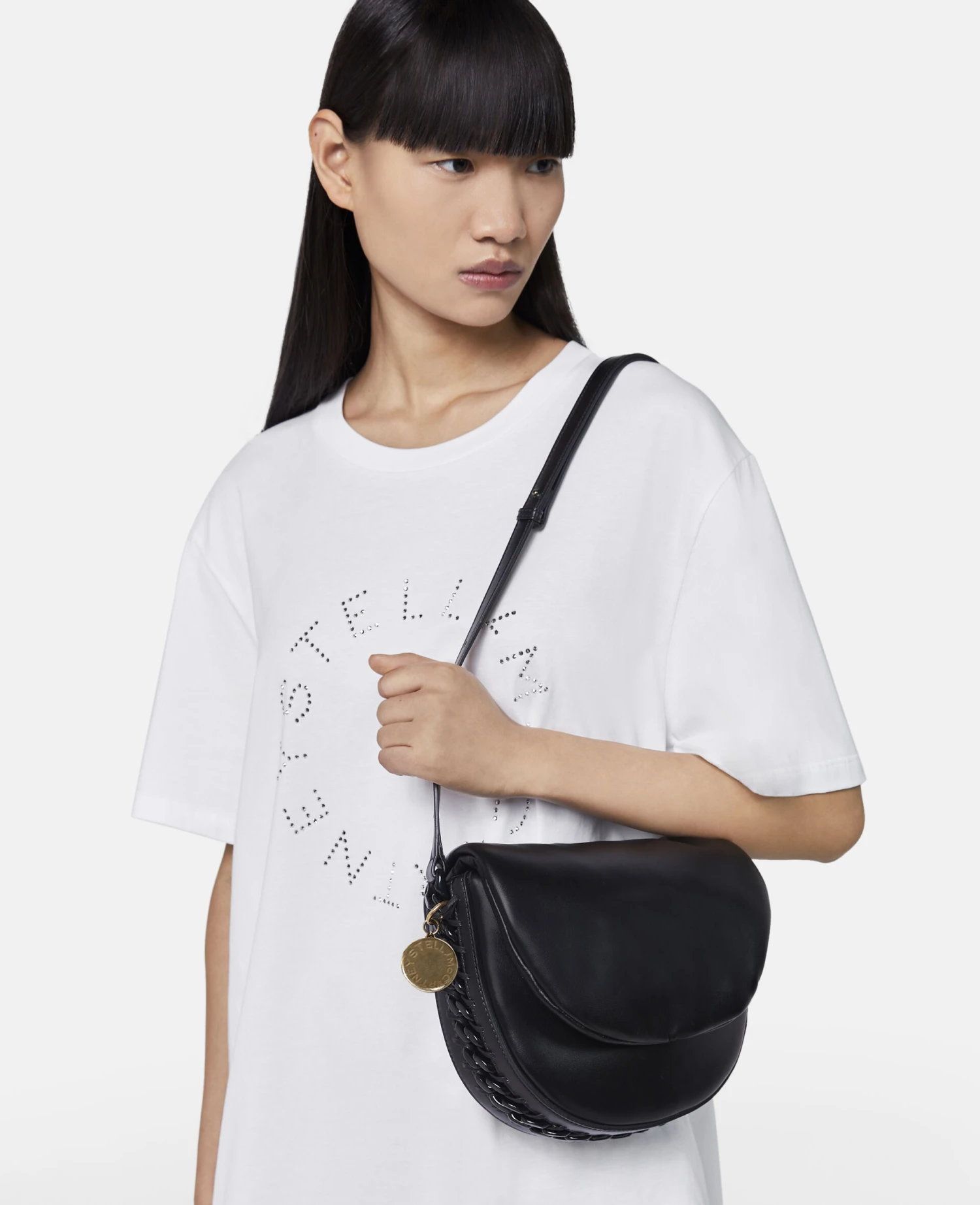 STELLA MCCARTNEY Frayme Padded Medium Flap Shoulder Bag 4 STELLA MCCARTNEY Frayme Padded Medium Flap Shoulder Bag - Image 2