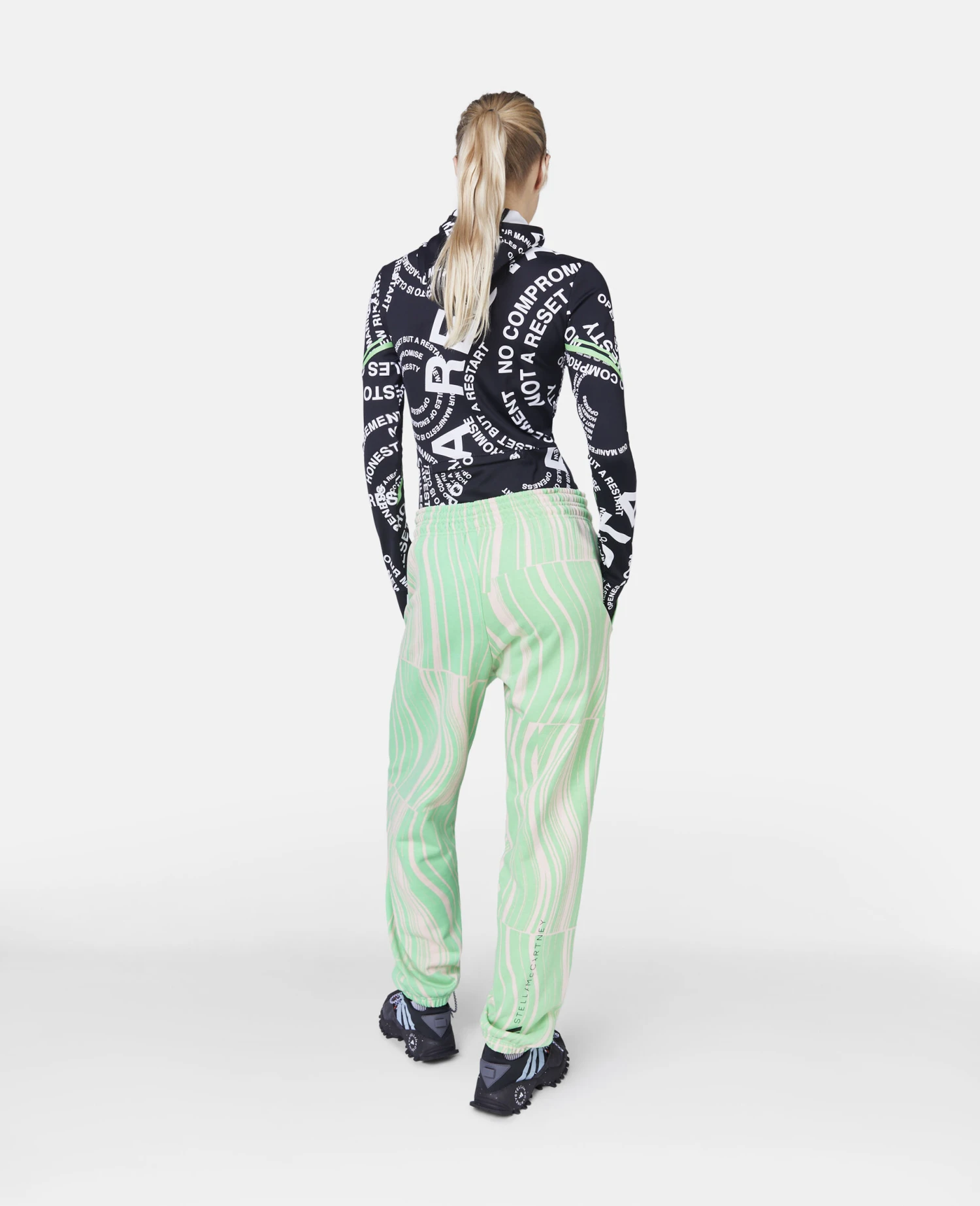 STELLA MCCARTNEY TruePace Lettered Print Long Sleeve Hooded Jacket 5 STELLA MCCARTNEY TruePace Lettered Print Long Sleeve Hooded Jacket - Image 3