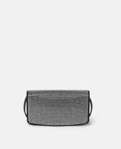 STELLA MCCARTNEY S-Wave Crystal Hotfix Wallet On Strap -Stella Mccartney Store c883142eca0dc221b4c191e6d27800f64a4f3f85 7B0036WP02041000 K