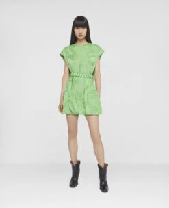 STELLA MCCARTNEY Falabella Print Silk Jacquard Mini Dress -Stella Mccartney Store ca4a208aa5db227841f4a97dde83d9ea9d6b1091 6A01373BU2033016 H