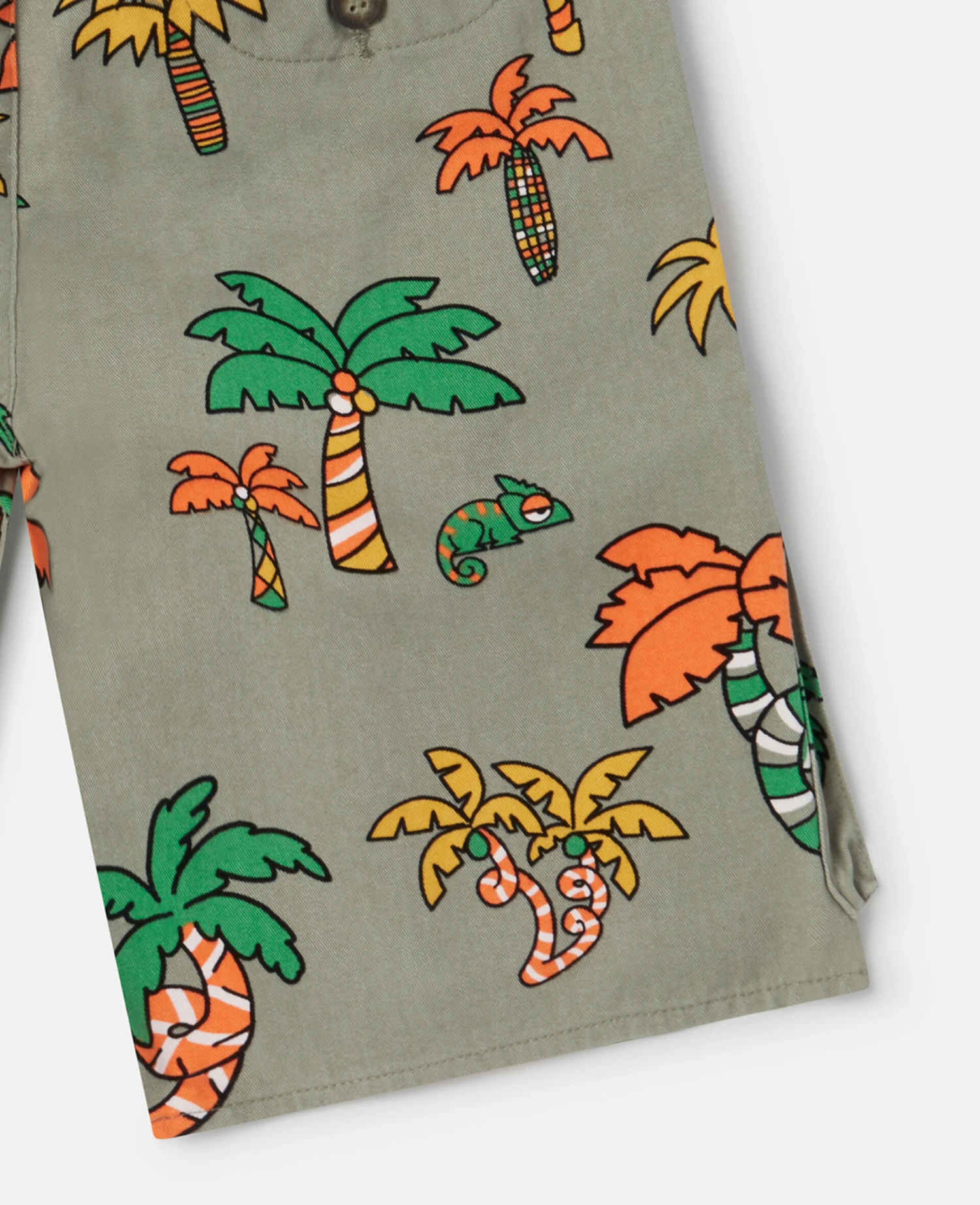 STELLA MCCARTNEY Palm Tree And Gecko Print Cargo Shorts 6 STELLA MCCARTNEY Palm Tree And Gecko Print Cargo Shorts - Image 4