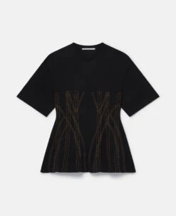 STELLA MCCARTNEY Corset Embroidery Top