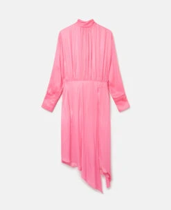STELLA MCCARTNEY Asymmetric Hem High Neck Dress