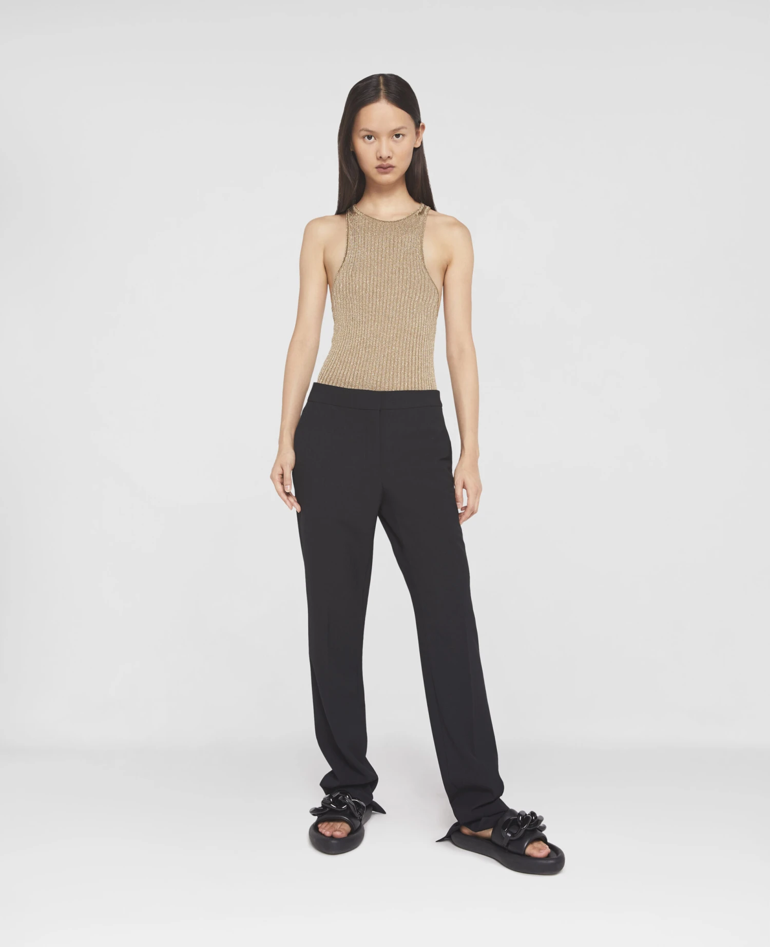 STELLA MCCARTNEY Split Cuff Straight Leg Trousers 4 STELLA MCCARTNEY Split Cuff Straight Leg Trousers - Image 2