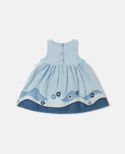 STELLA MCCARTNEY Landscape Patchwork Chambray Dress -Stella Mccartney Store d17bfede65b81408955beead29c495125f8648ae K01538PK03254210 P