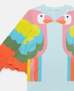 STELLA MCCARTNEY Parrot Embroidery Fleece Dress With Wings 7 STELLA MCCARTNEY Parrot Embroidery Fleece Dress With Wings -Stella Mccartney Store d2198b0d0cf1cde75b5ba6be99909ad70015d453 K02023PK03184210 G