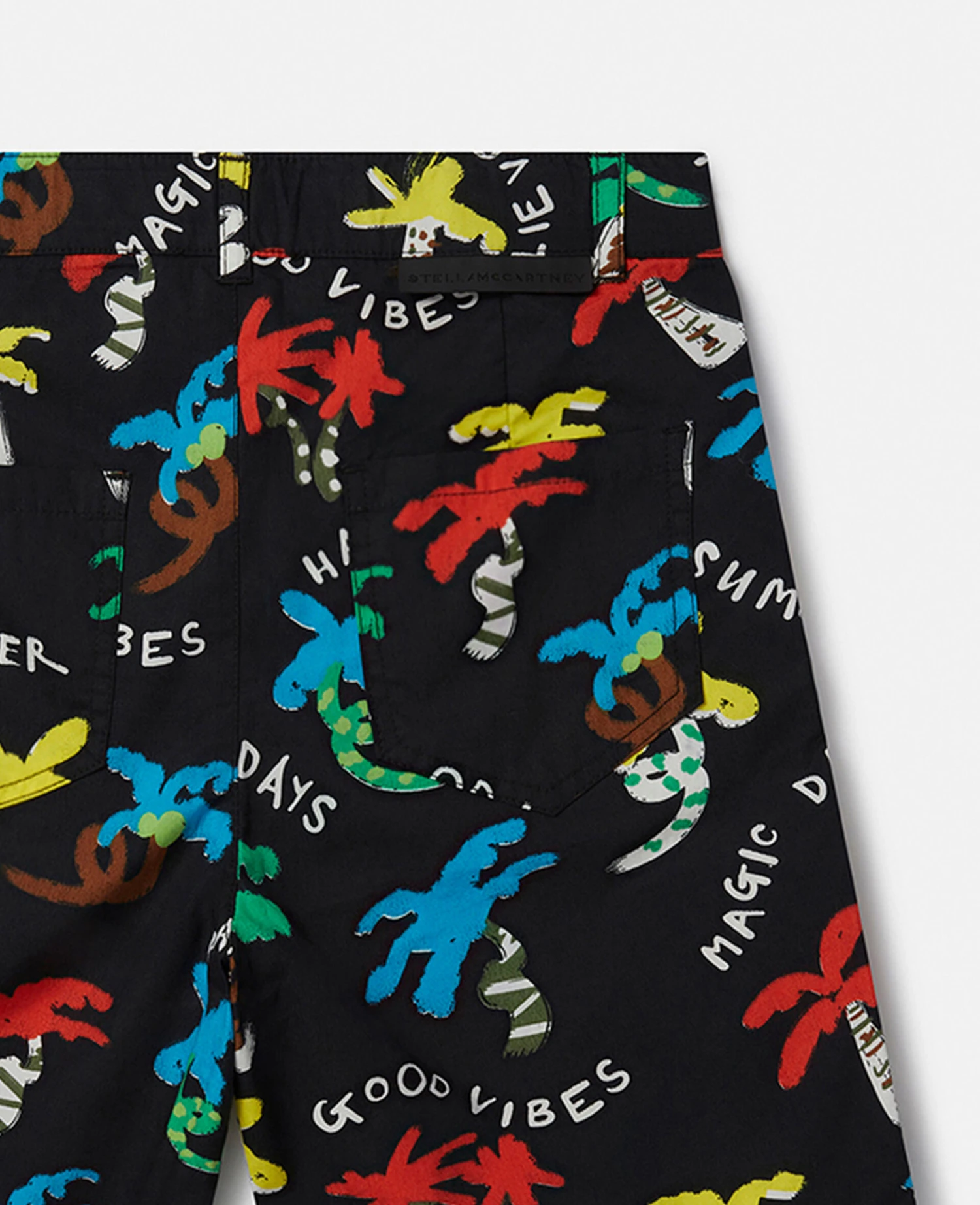 STELLA MCCARTNEY Good Vibes Palm Print Shorts 6 STELLA MCCARTNEY Good Vibes Palm Print Shorts - Image 4