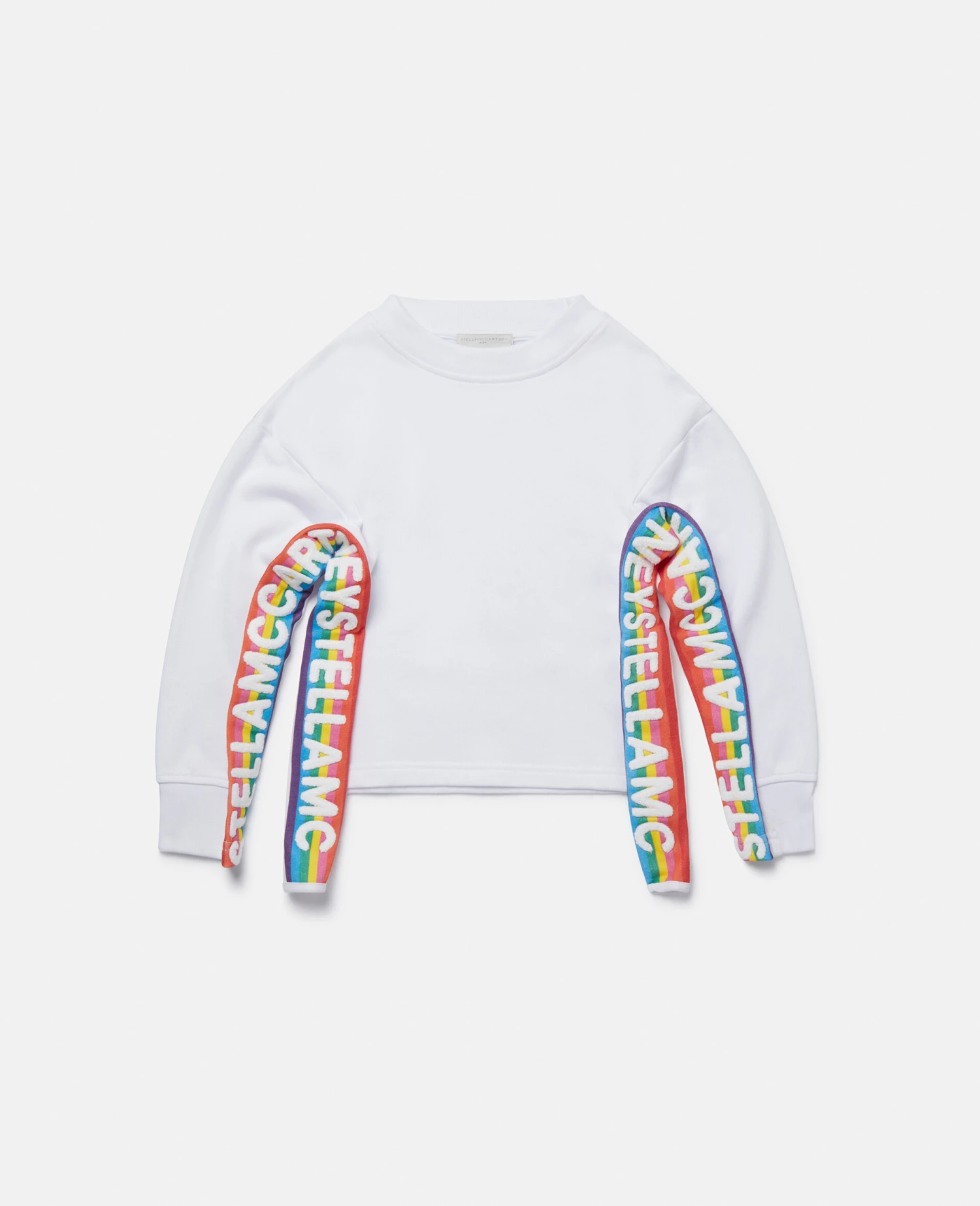 STELLA MCCARTNEY Rainbow Logo Tape Sweatshirt 3 STELLA MCCARTNEY Rainbow Logo Tape Sweatshirt