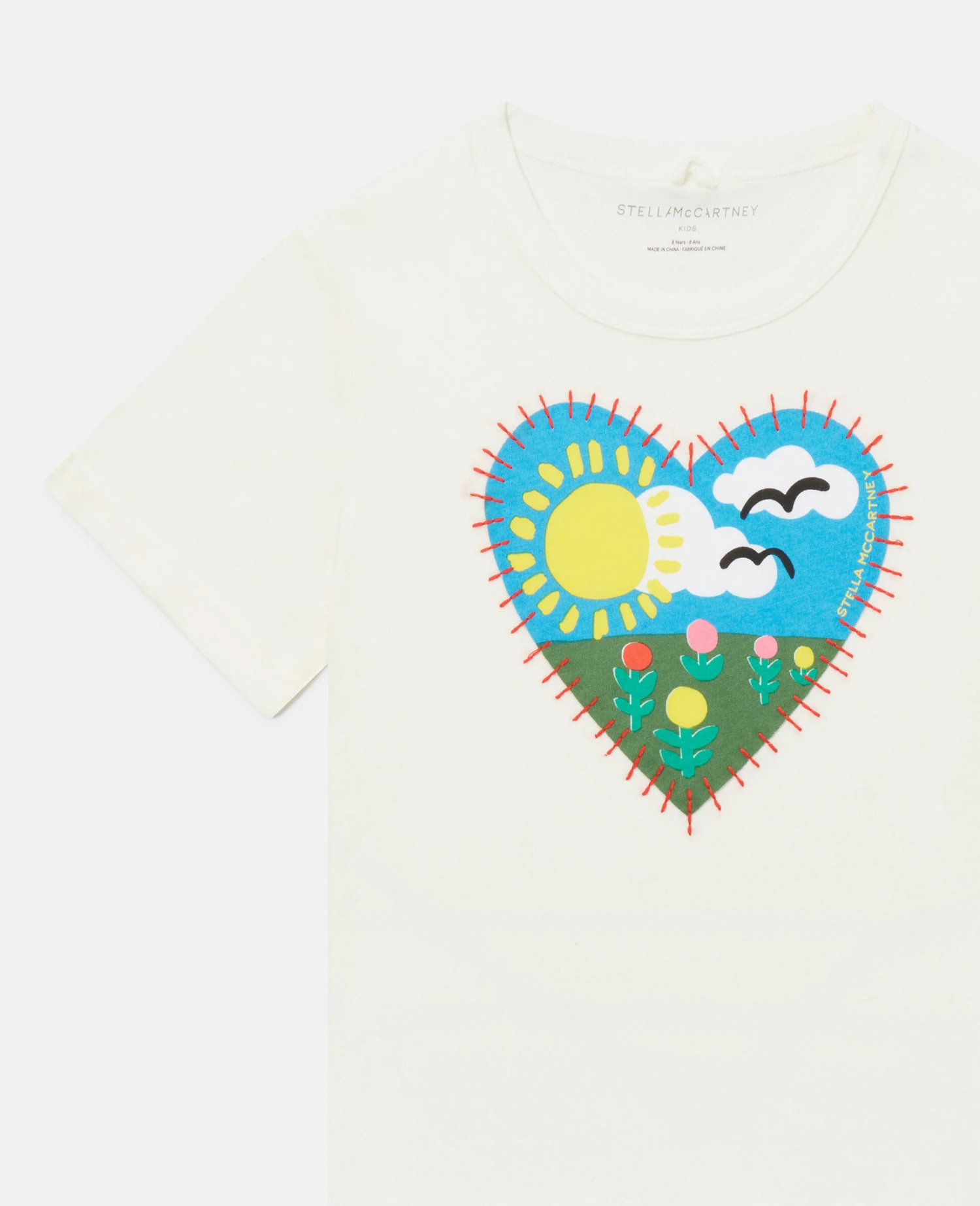 STELLA MCCARTNEY Heart Embroidery T-Shirt 4 STELLA MCCARTNEY Heart Embroidery T-Shirt - Image 2