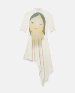 STELLA MCCARTNEY In The White Room Print Asymmetric Dress