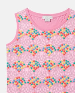 STELLA MCCARTNEY Beaded Fan Motif Sleeveless Jumper Dress -Stella Mccartney Store dc4720249a2c0a59521eef5c082bcd5fa404961b K01305PK03476606 G