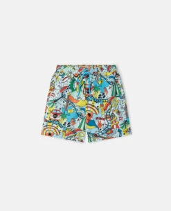 STELLA MCCARTNEY Rollercoaster Print Swim Shorts