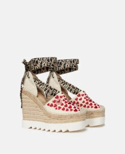 STELLA MCCARTNEY Gaia Heart Print Wedge Espadrilles -Stella Mccartney Store e20dd30044517df0efae58027b2f6c321b10e350 810211E001119238 G