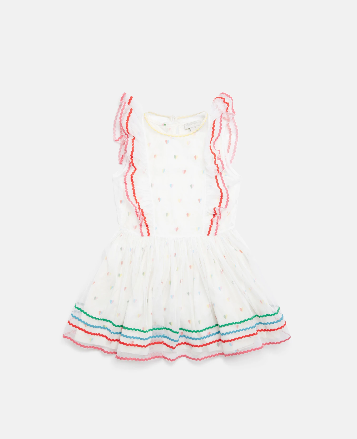 STELLA MCCARTNEY Heart Print Frill Trim Dress 3 STELLA MCCARTNEY Heart Print Frill Trim Dress