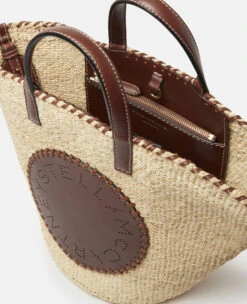 STELLA MCCARTNEY Logo Raffia Medium Basket Bag 12 STELLA MCCARTNEY Logo Raffia Medium Basket Bag -Stella Mccartney Store e3c1b745b10f43346c02dbfadd5fa73209dc0c1a 7B0043WP01949500 K