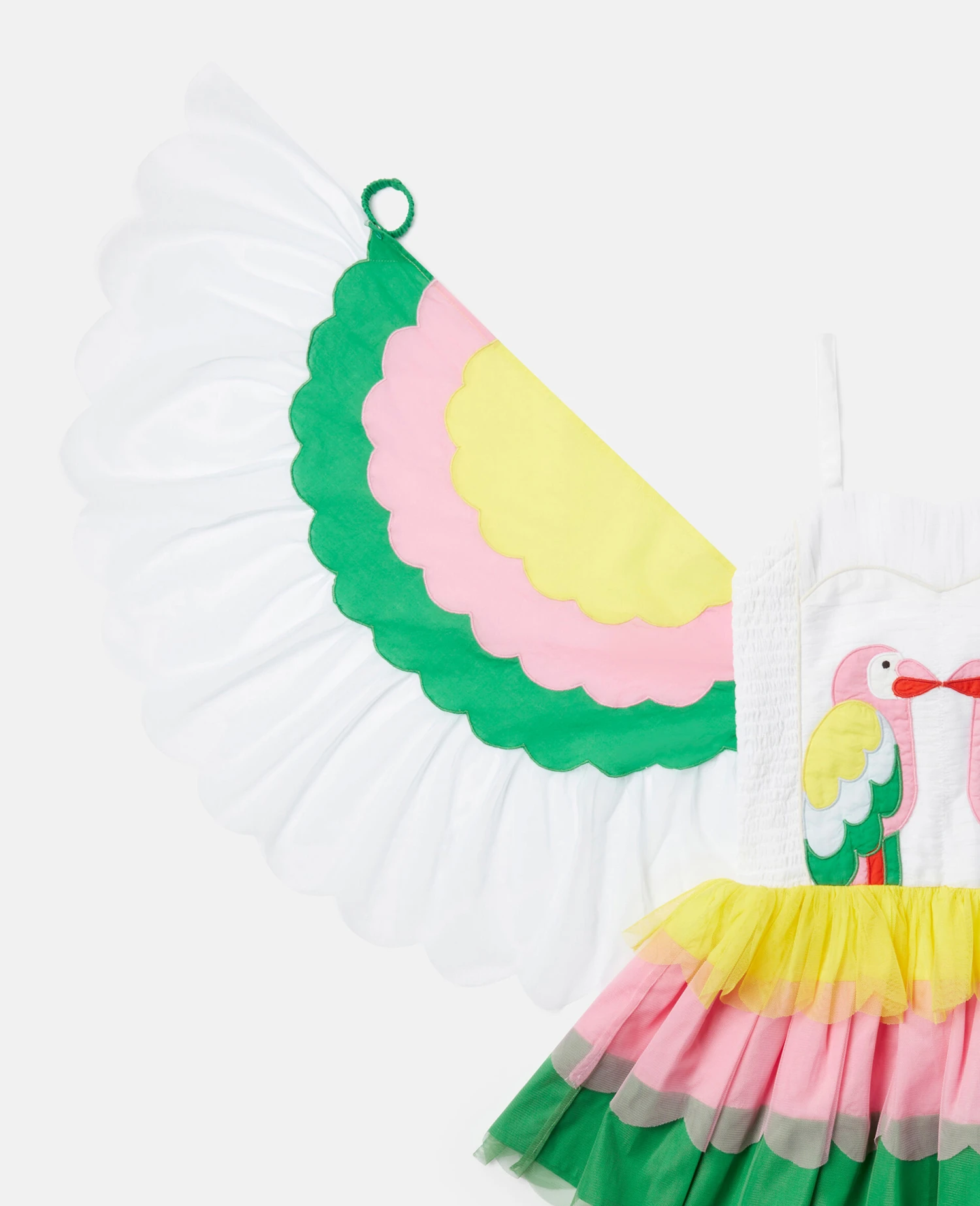 STELLA MCCARTNEY Parrot Embroidery Tulle Dress With Wings 4 STELLA MCCARTNEY Parrot Embroidery Tulle Dress With Wings - Image 2