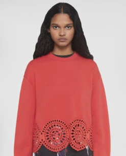 STELLA MCCARTNEY Broderie Anglaise Jersey Sweatshirt -Stella Mccartney Store e8eb82dfdfeb146e45621516dafdadee334dbcdf 6J00913SPX166512 P