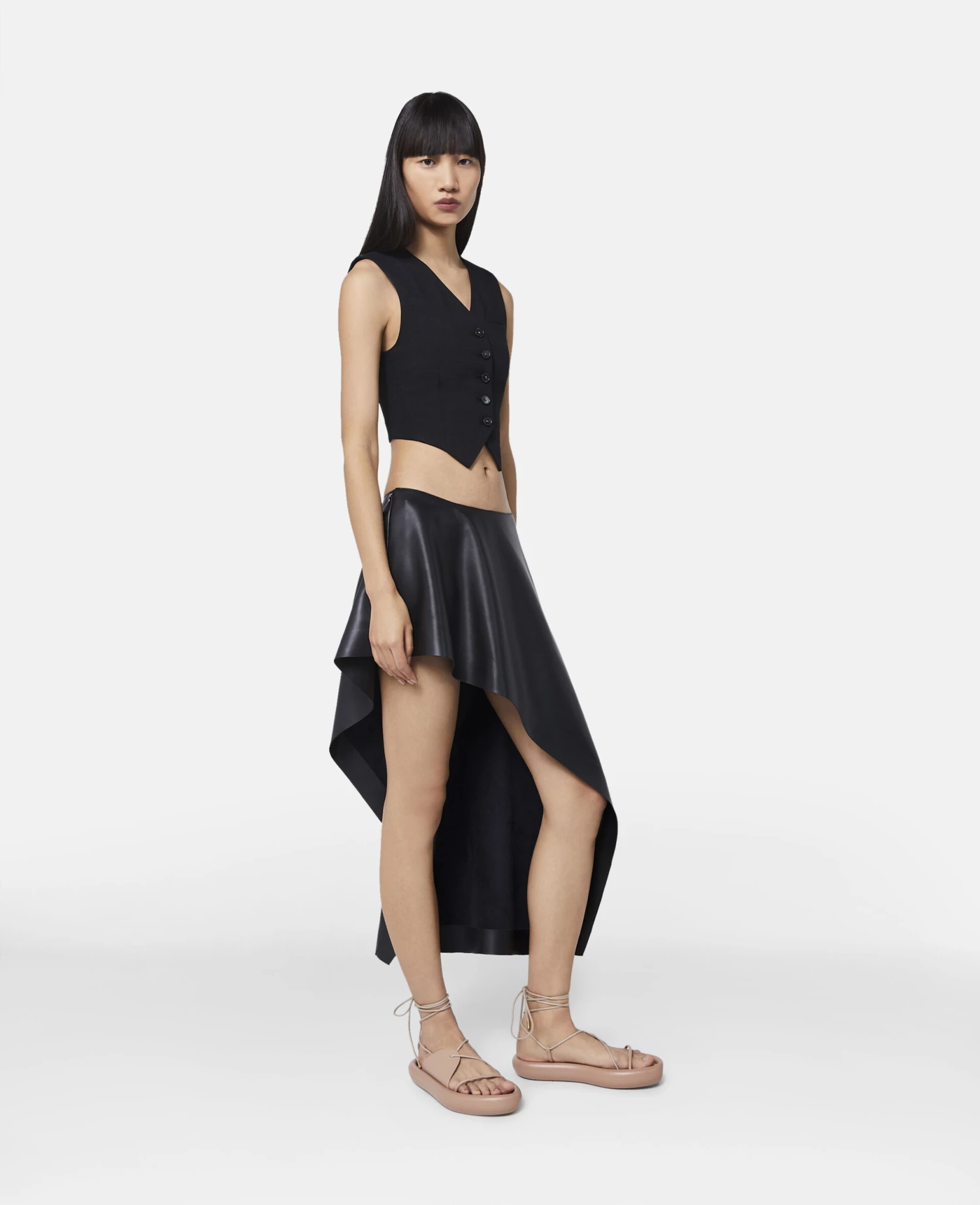 STELLA MCCARTNEY Satin Asymmetric Skirt 3 STELLA MCCARTNEY Satin Asymmetric Skirt - Image 2