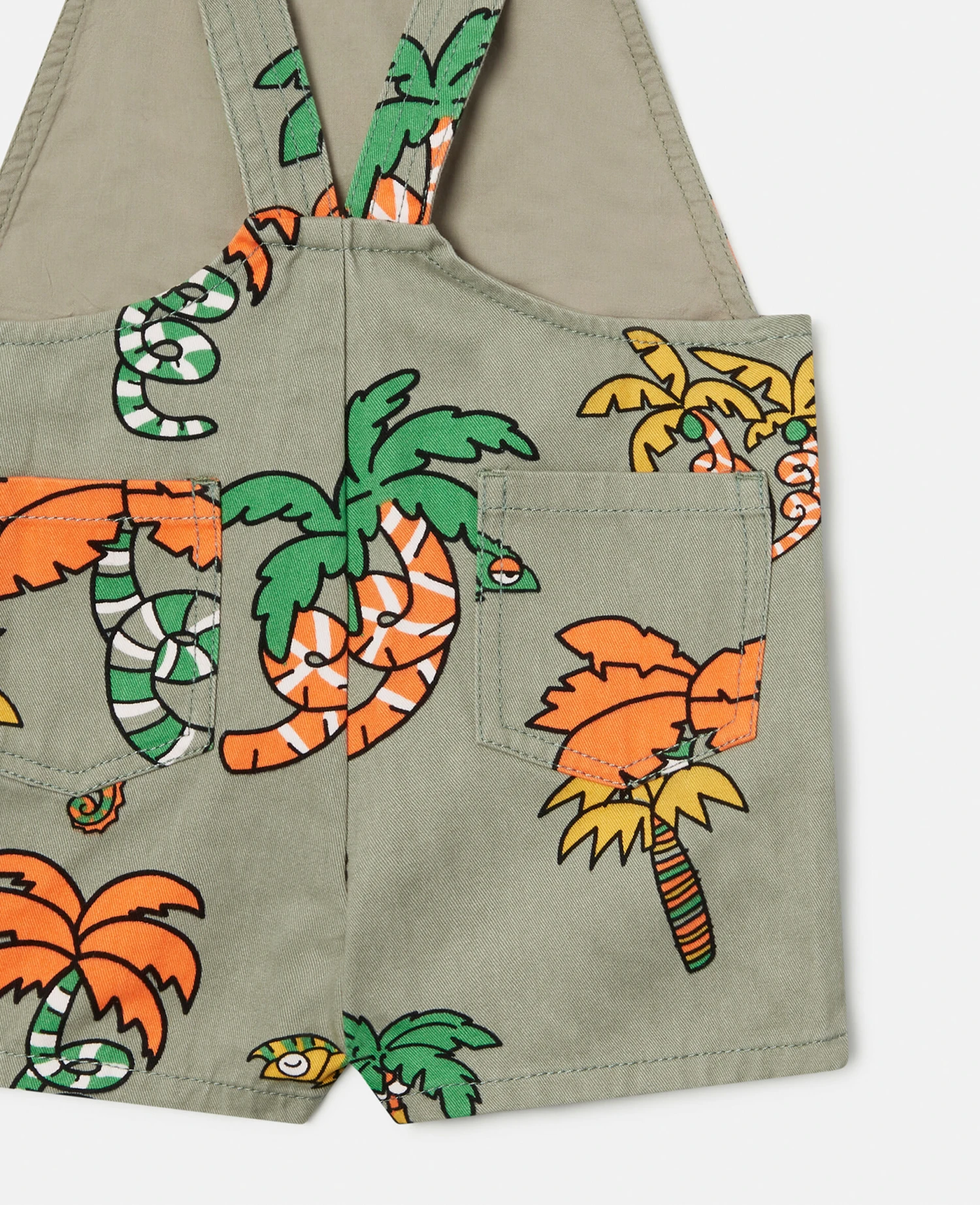 STELLA MCCARTNEY Palm Tree And Gecko Print Dungarees 6 STELLA MCCARTNEY Palm Tree And Gecko Print Dungarees - Image 4