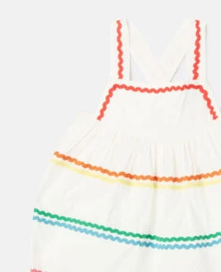 STELLA MCCARTNEY Squiggle Line Embroidery Romper -Stella Mccartney Store eef3db5c4c07cead16d4c695c10f2e4f7d38389a K01480PK00029002 G