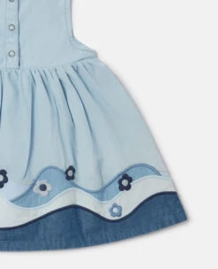 STELLA MCCARTNEY Landscape Patchwork Chambray Dress -Stella Mccartney Store efedc34cbef0c81286a4215ef9fe29085b99e22d K01538PK03254210 Y