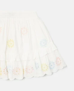 STELLA MCCARTNEY Flower Crochet Flared Skirt -Stella Mccartney Store f06ad33403a8e6991a1c95428d685b4e643452b4 K01441PK04758434 Y