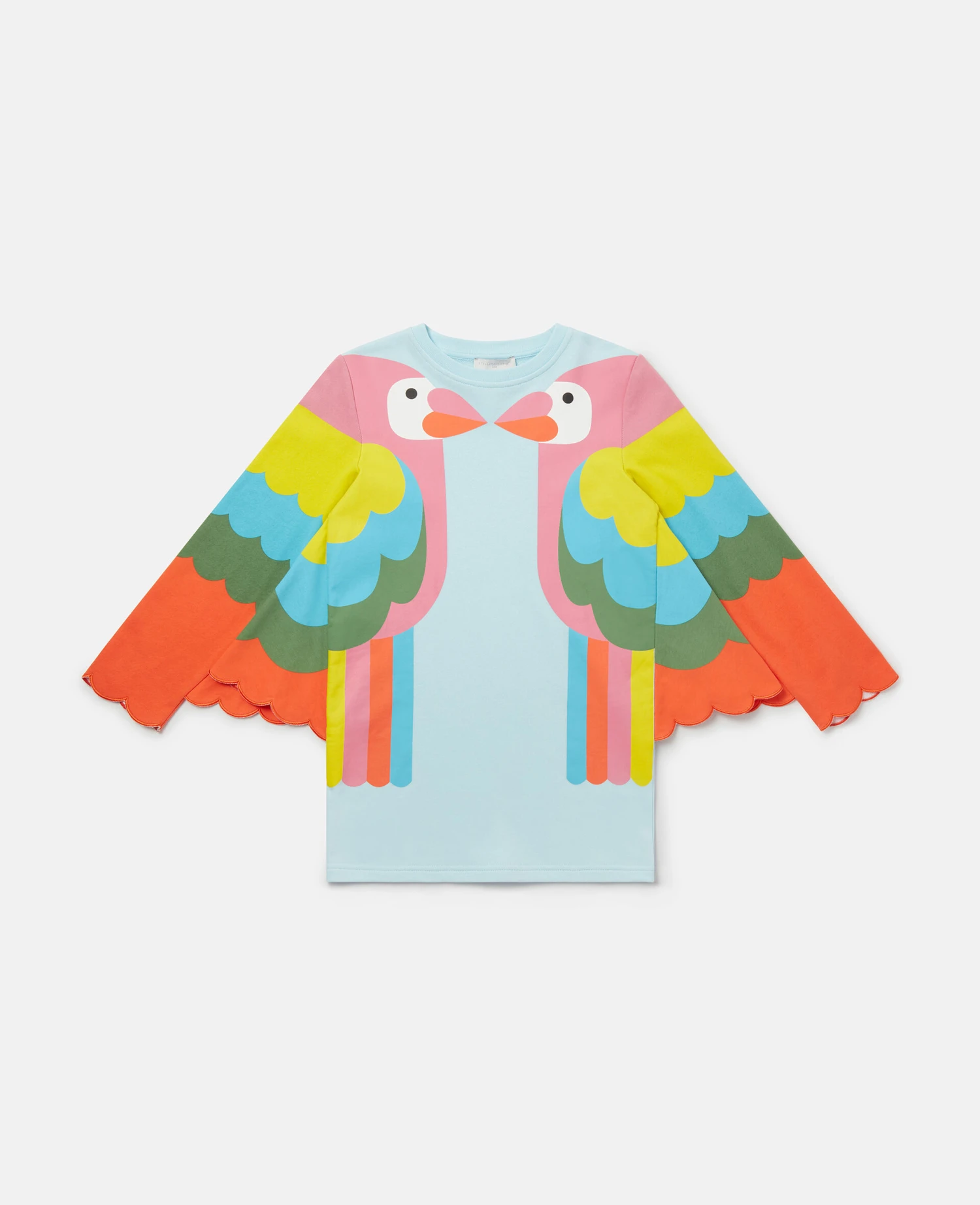 STELLA MCCARTNEY Parrot Embroidery Fleece Dress With Wings 3 STELLA MCCARTNEY Parrot Embroidery Fleece Dress With Wings