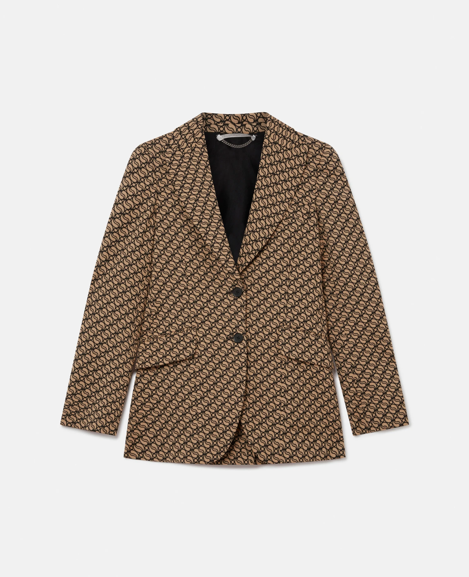 STELLA MCCARTNEY S-Wave Print Single-Breasted Blazer 3 STELLA MCCARTNEY S-Wave Print Single-Breasted Blazer