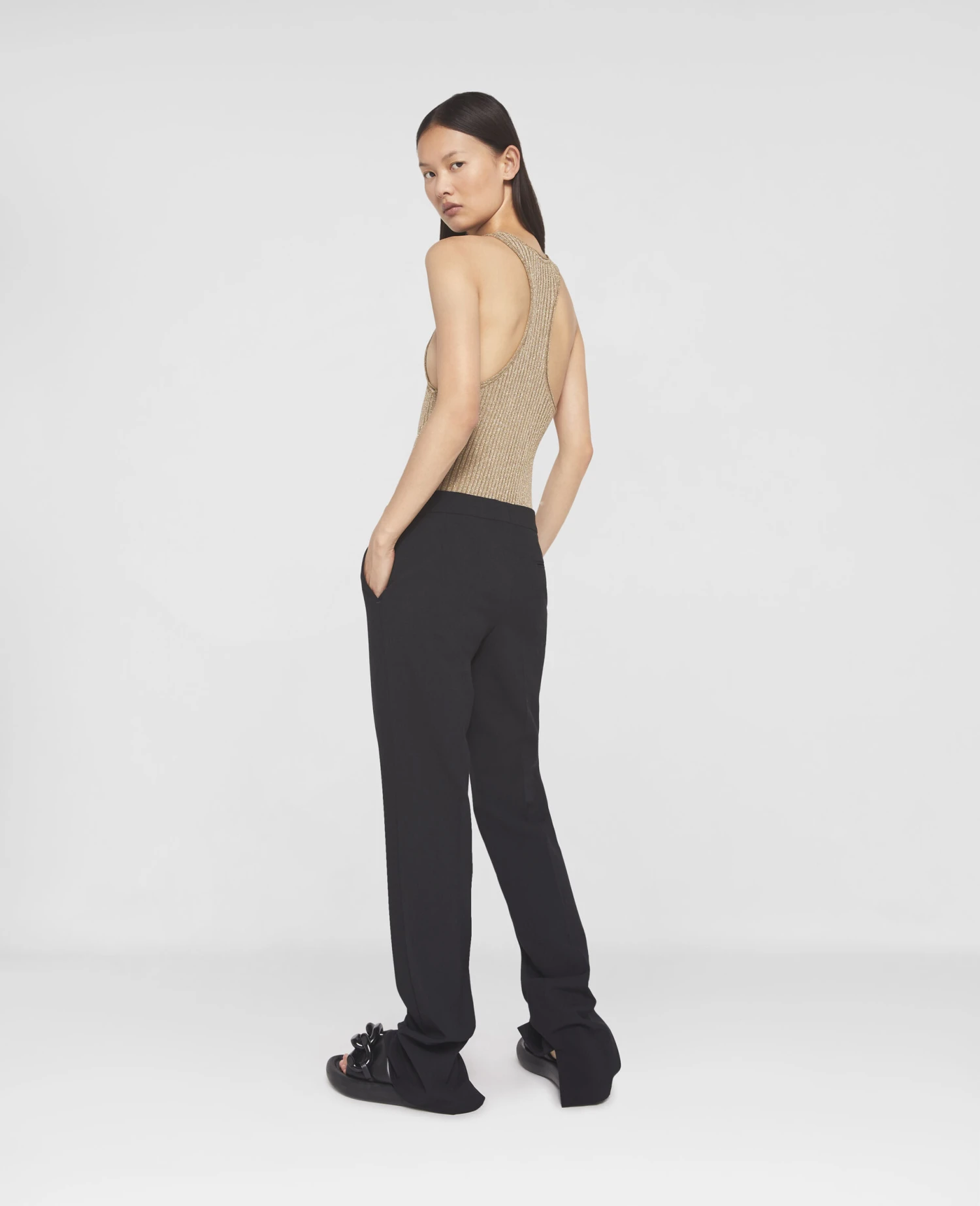 STELLA MCCARTNEY Split Cuff Straight Leg Trousers 5 STELLA MCCARTNEY Split Cuff Straight Leg Trousers - Image 3
