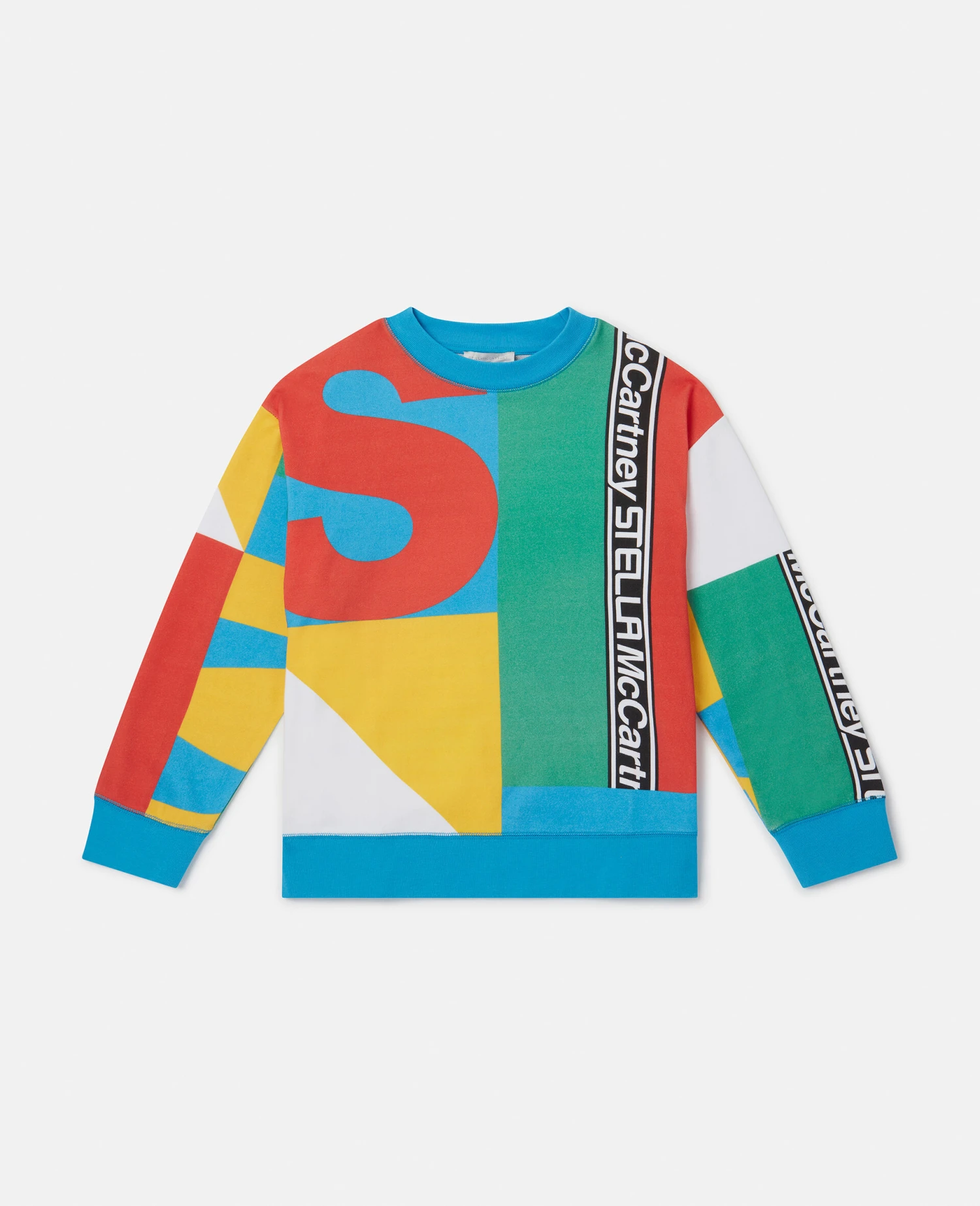 STELLA MCCARTNEY Geometric Logo Print Active Oversized Sweatshirt 3 STELLA MCCARTNEY Geometric Logo Print Active Oversized Sweatshirt