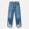 STELLA MCCARTNEY Vintage Wash Deconstructed Straight Leg Jeans -Stella Mccartney Store fe51a6d86ec28e71334cac65cec554131bc601cd 6D01423SPH264406 C